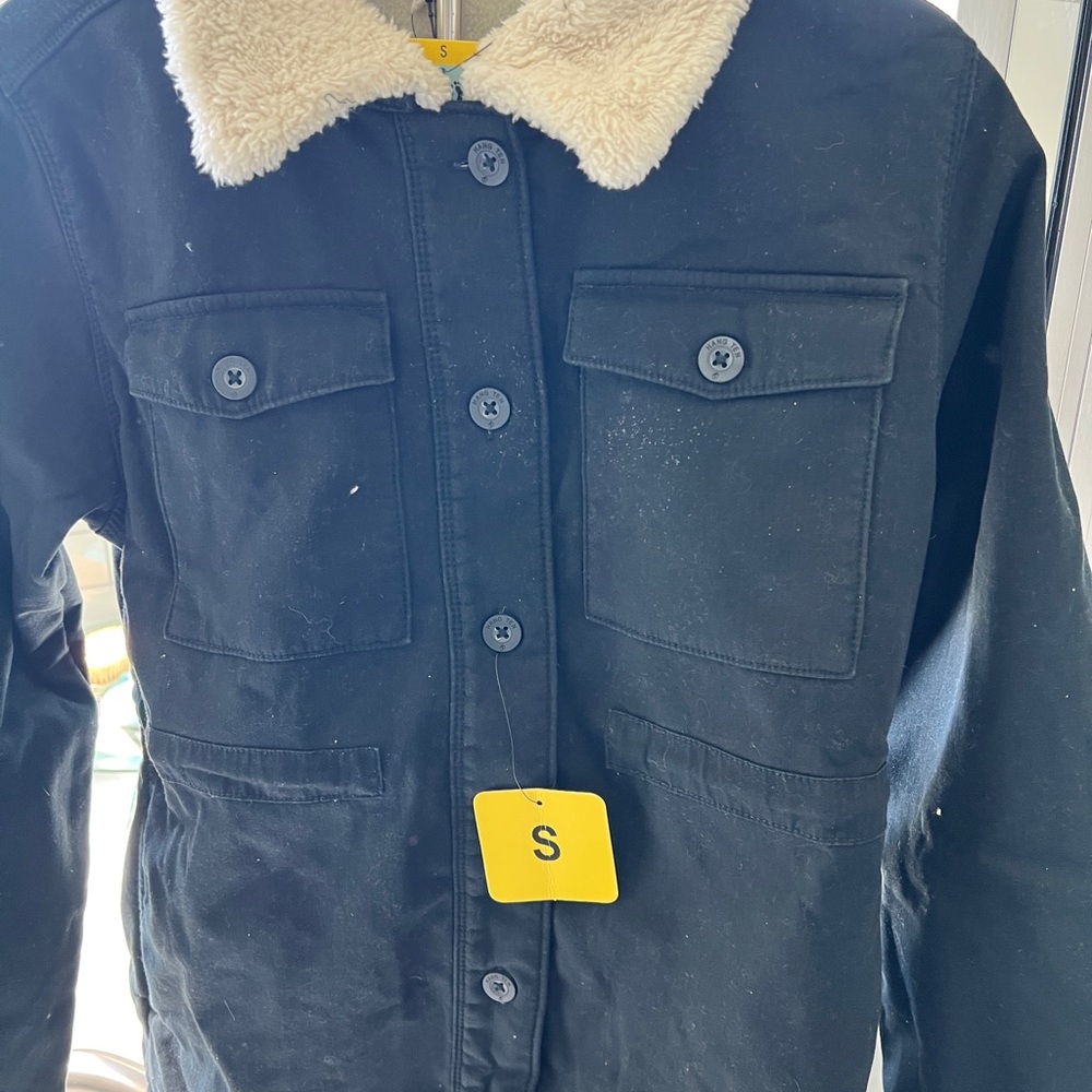 Hang Ten Black Jacket with Cream Fleece